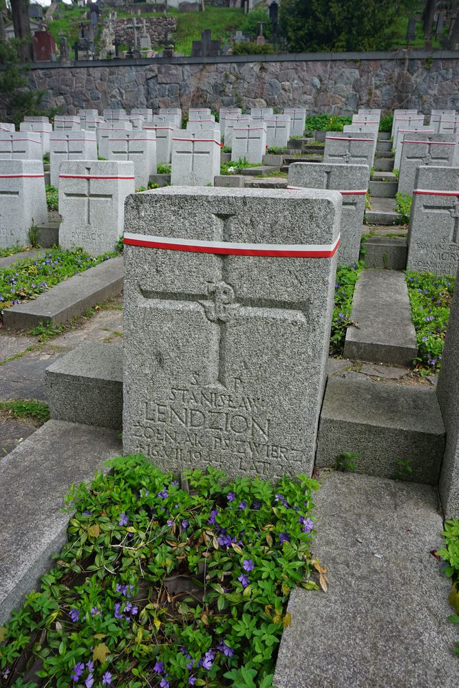 Stanislaw Lendzin, Military cemetery - part of the Stara Rossa cemetery