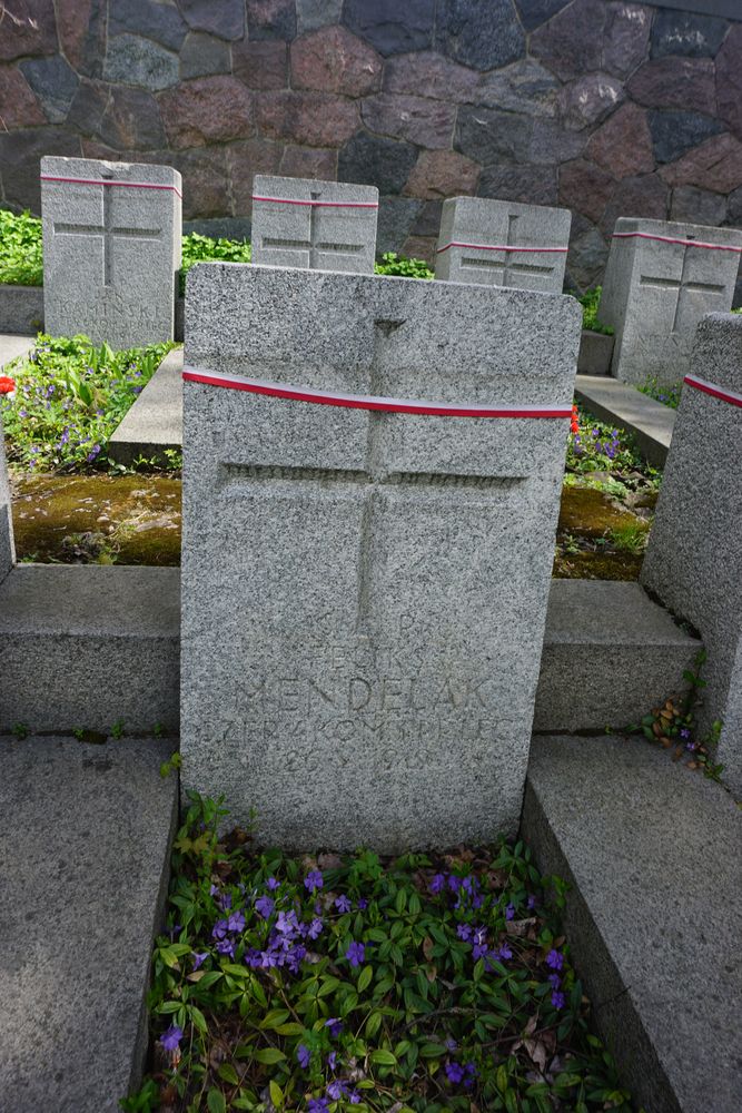 Feliks Mendelak, Military cemetery - part of the Stara Rossa cemetery