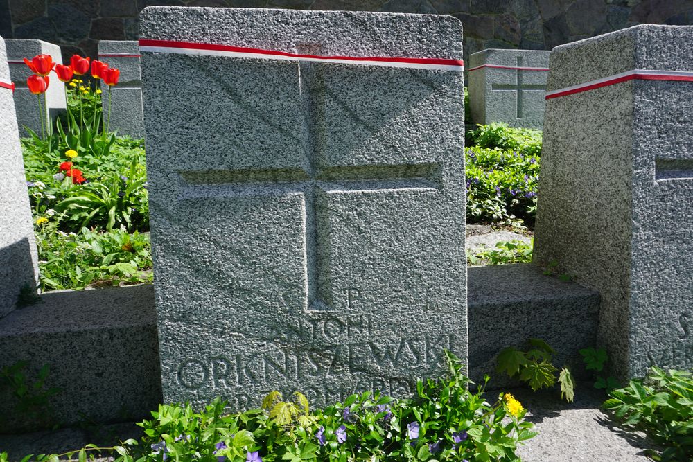 Antoni Orkniszewski, Military cemetery - part of the Stara Rossa cemetery