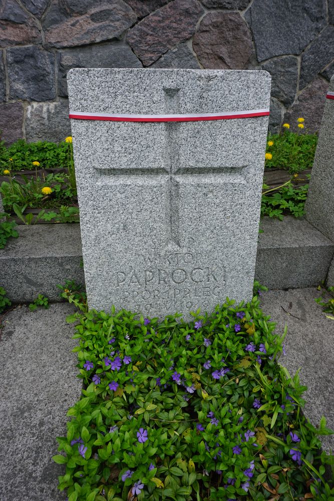 Wiktor Paprocki, Military cemetery - part of the Stara Rossa cemetery