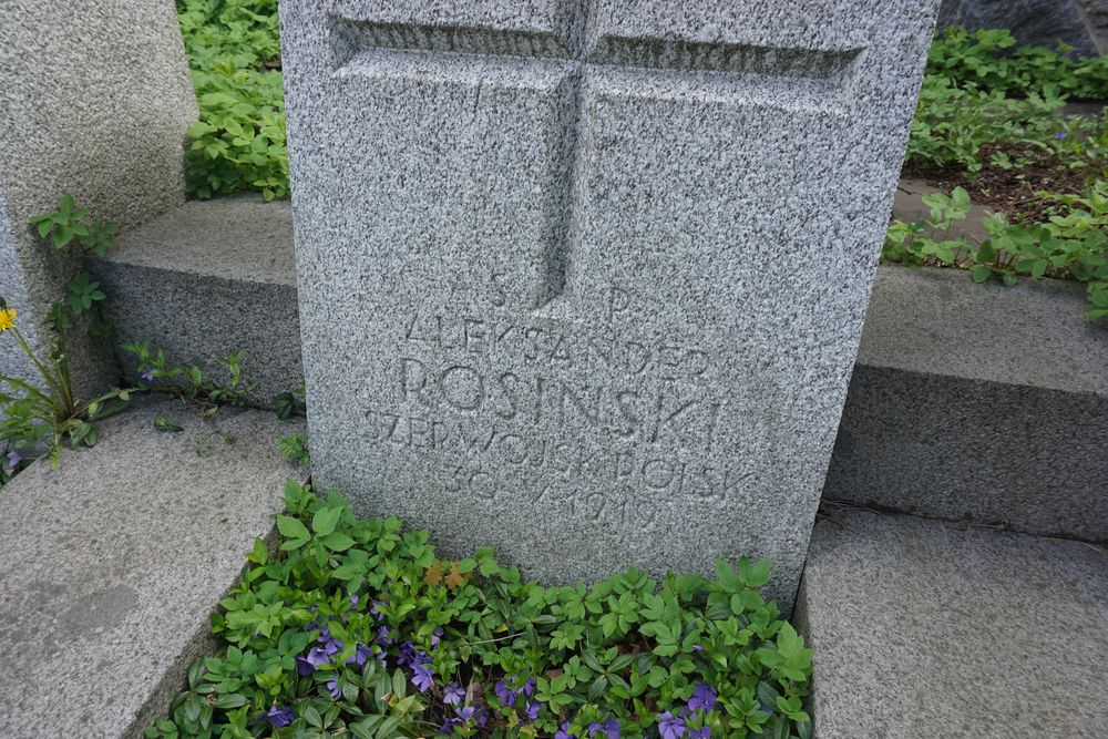 Aleksander Rosiński, Military cemetery - part of the Stara Rossa cemetery