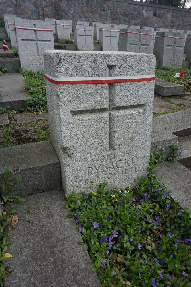 Wojciech Rybacki, Cmentarz wojskowy - część cmentarza Stara Rossa