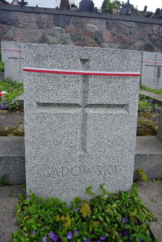 Antoni Sadowski, Military cemetery - part of the Stara Rossa cemetery