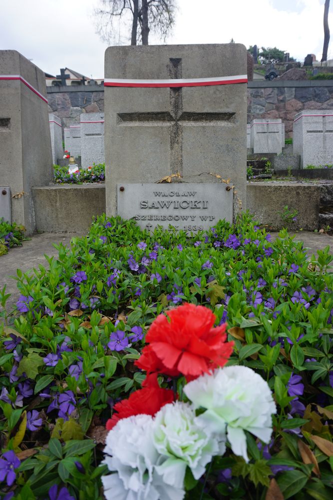 Waclaw Sawicki, Military cemetery - part of the Stara Rossa cemetery