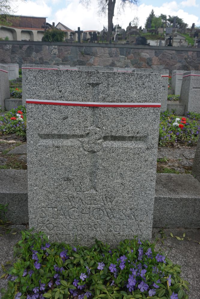 Wacław Stachowski, Military cemetery - part of the Stara Rossa cemetery