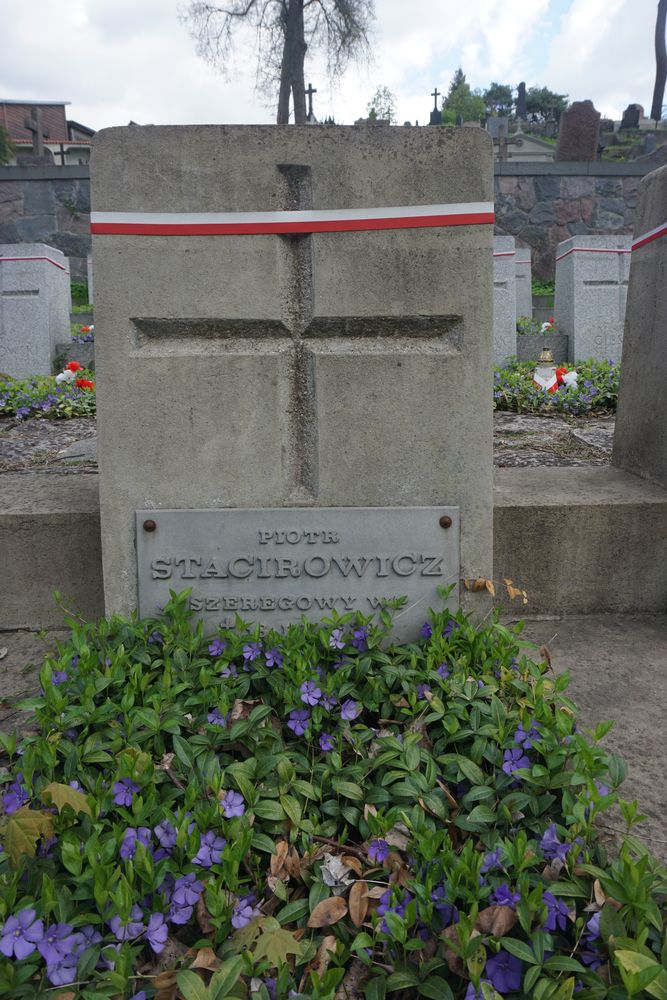 Piotr Stacirowicz, Military cemetery - part of the Stara Rossa cemetery