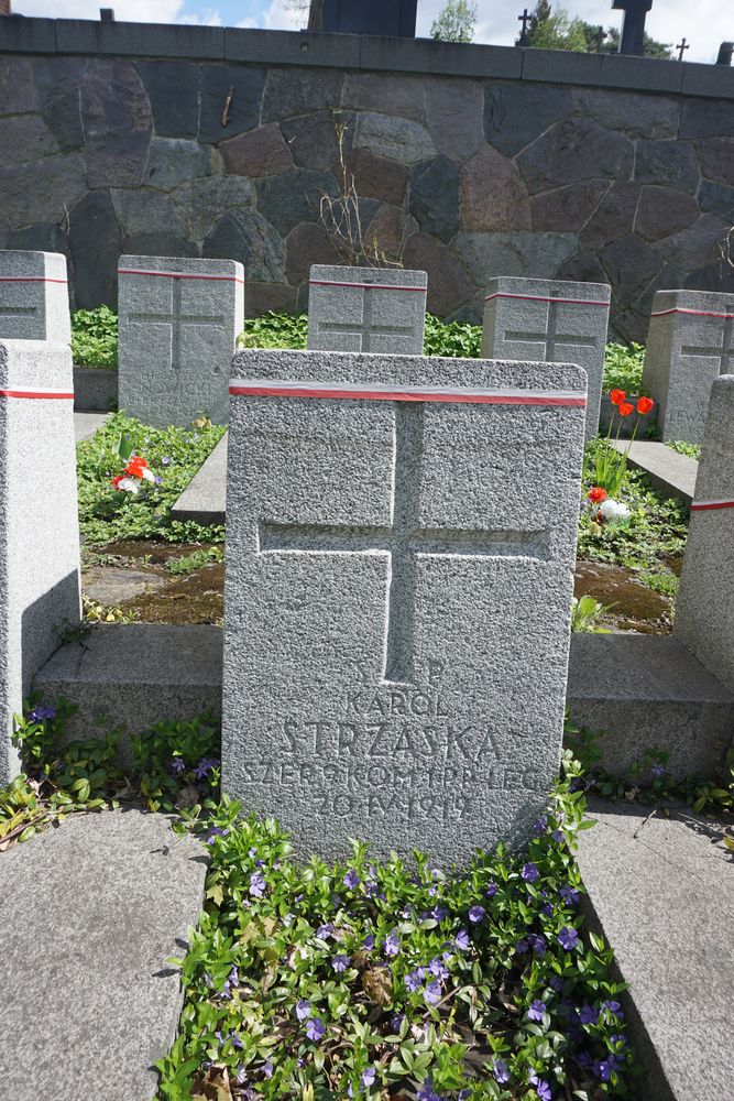 Karol Strzęska, Military cemetery - part of Stara Rossa cemetery