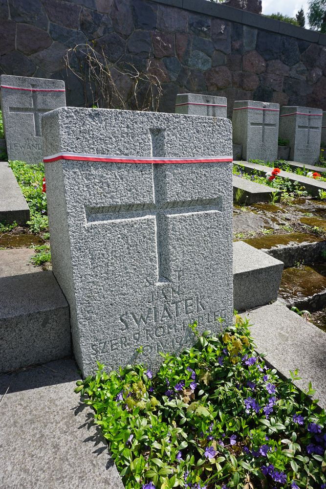 Jan Świątek, Military cemetery - part of the Stara Rossa cemetery