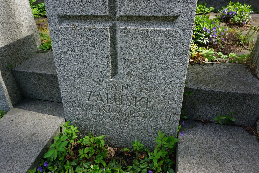 Jan Zaluski, Military cemetery - part of the Stara Rossa cemetery