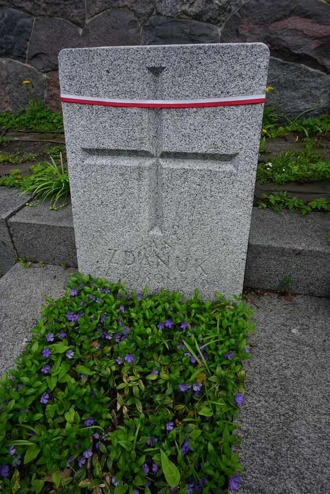 Jan Zdanuk, Military cemetery - part of the Stara Rossa cemetery