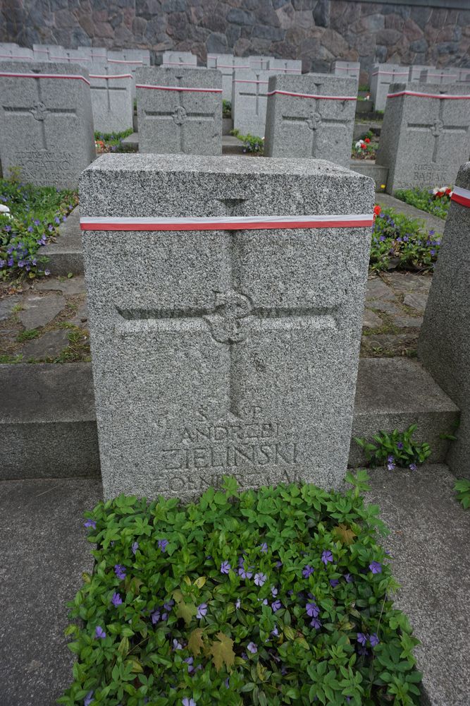 Andrzej Zieliński, Military cemetery - part of the Stara Rossa cemetery