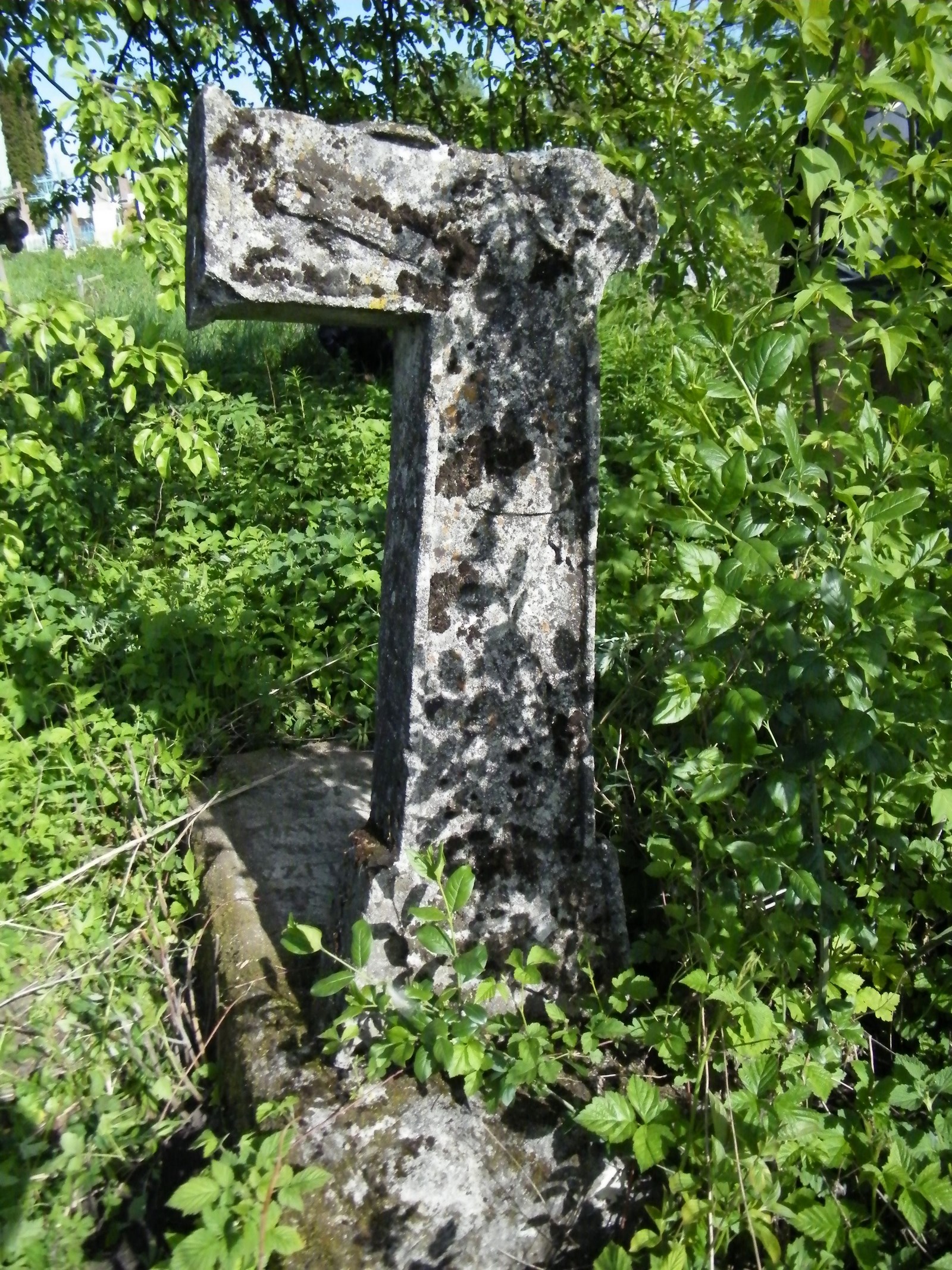 Nagrobek Antoniego Lizy. Cmentarz w Pokropiwnej