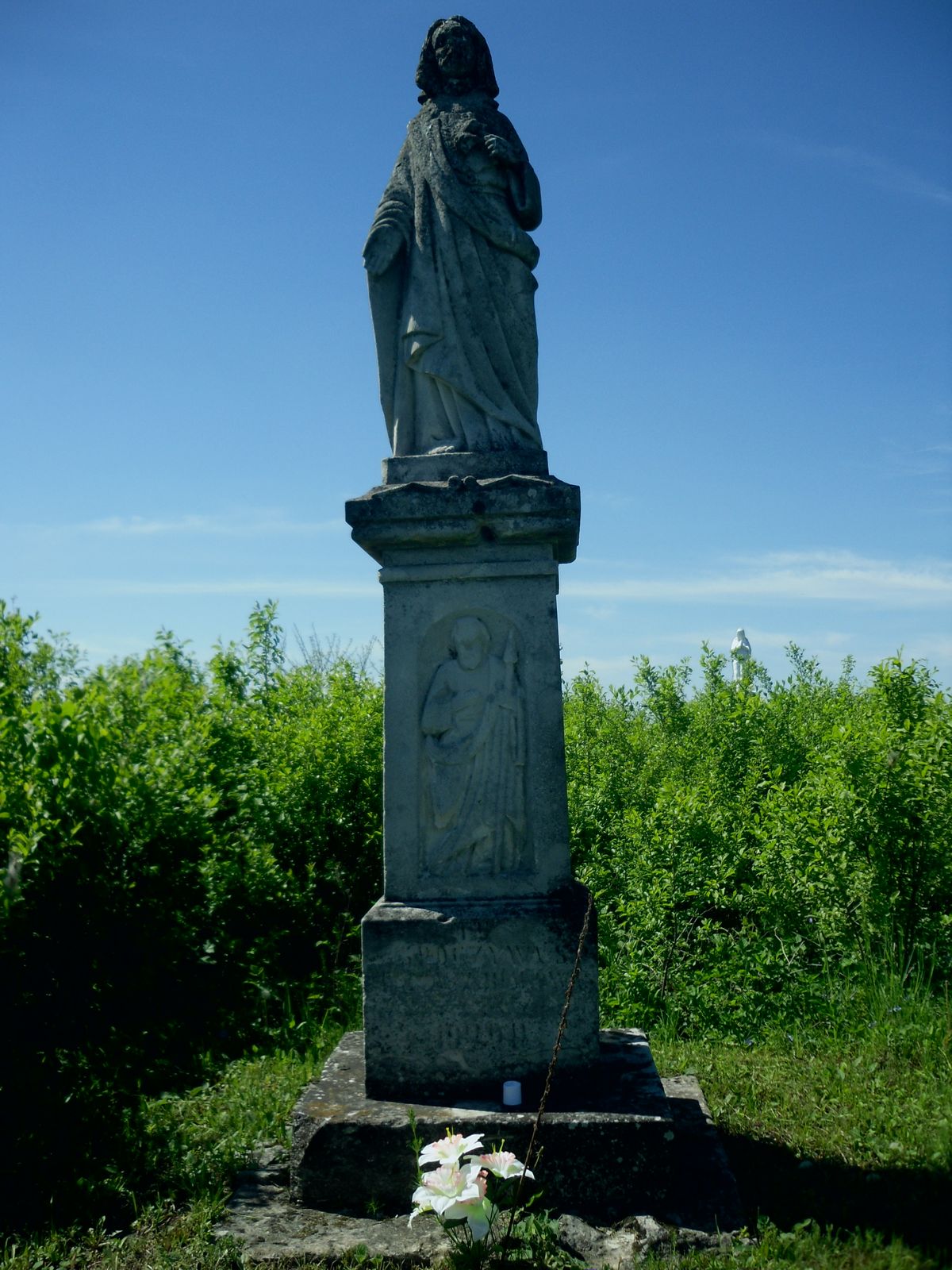 Tomas Bialowąs's gravestone, cemetery in Ihrowica