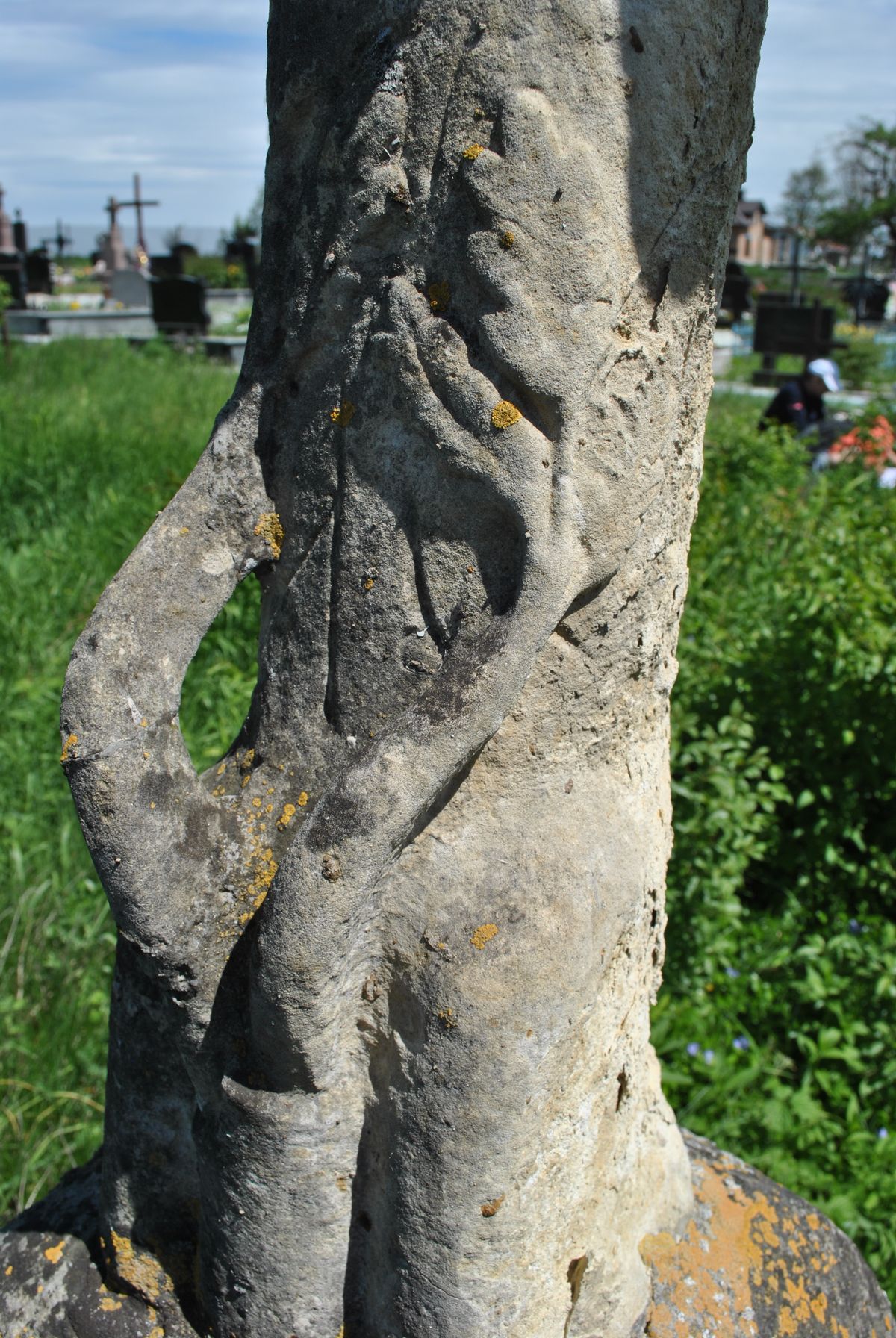 Tombstone of Jan Zator, cemetery in Poczapińce