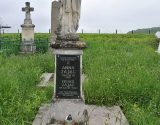 Nagrobek Anny i Feliksa Zając, cmentarz w Jankowcach