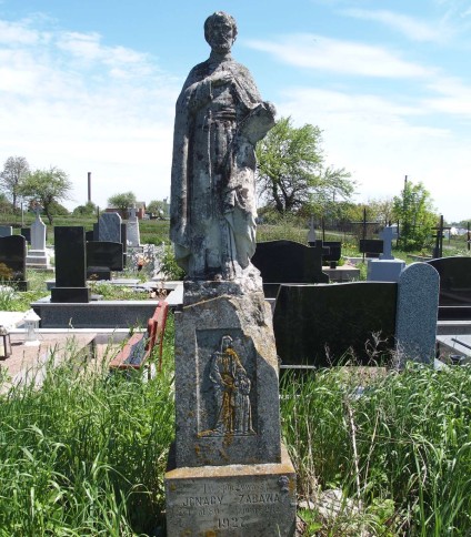 Nagrobek Ignacego Zabawy, cmentarz w Poczapińcach