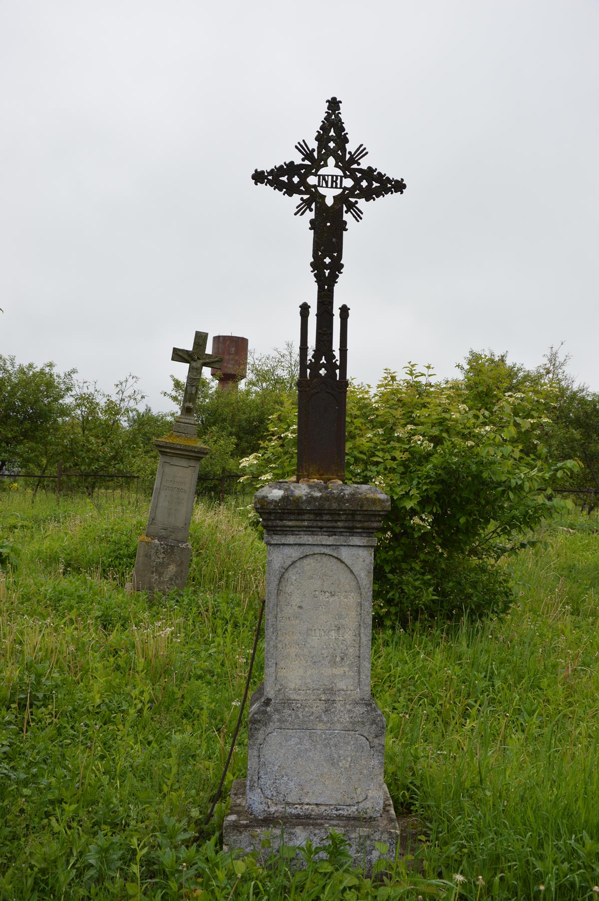 Tombstone of Tomasz Cichocki, cemetery in Hlubochok Wielki