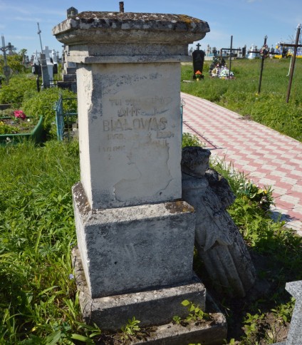 Nagrobek A. Białowasa, cmentarz w Ihrowicy