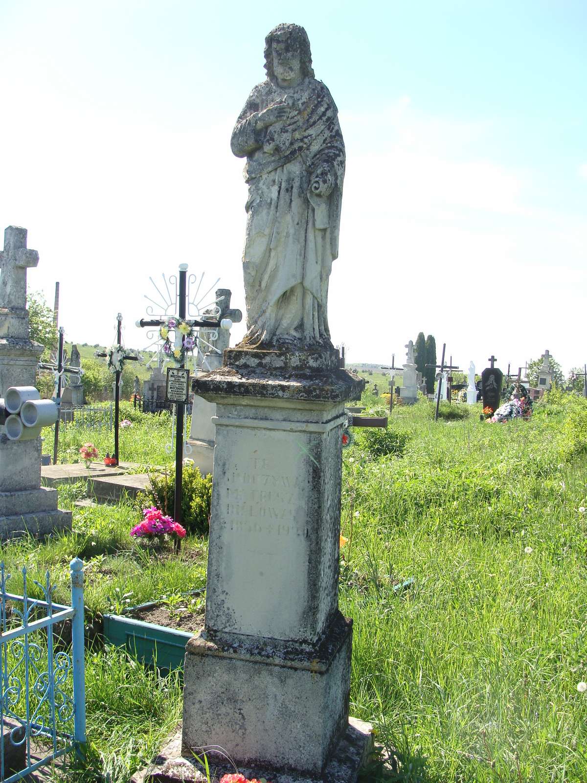 Nagrobek Mateusza Białowąsa, cmentarz w Ihrownicy