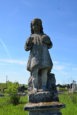 Statue from the gravestone of N.N., cemetery in Ihrowica