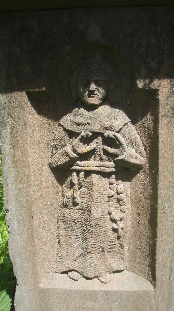 Statue from the gravestone of Franciszek Pabian, Horodyszcze cemetery