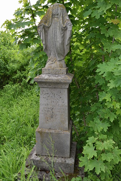Tombstone of Kazimiera Załucka, cemetery in Janówka