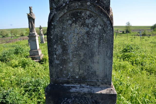 Inscription from the gravestone of Leon Wozniak, Lozowa cemetery
