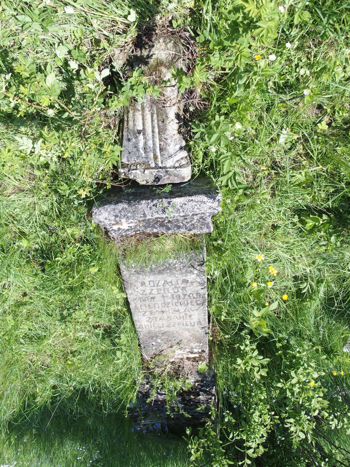 Nagrobek Rozalii i Stanisława N.N., cmentarz w Łozowej