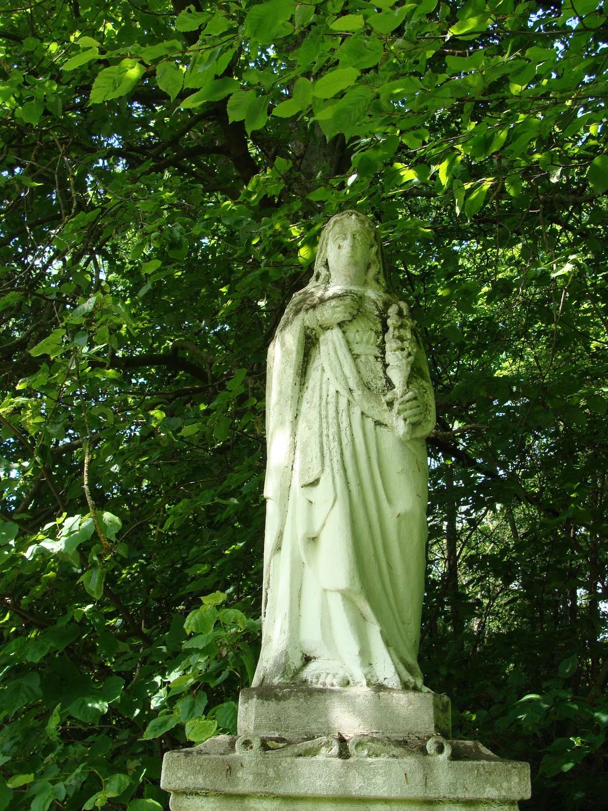 Figure from the tombstone of N.N. Cemetery in Kokutkovce