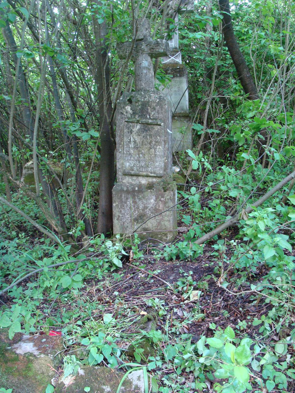 Tombstone of Renata Grab. Cemetery in Kokutkowce