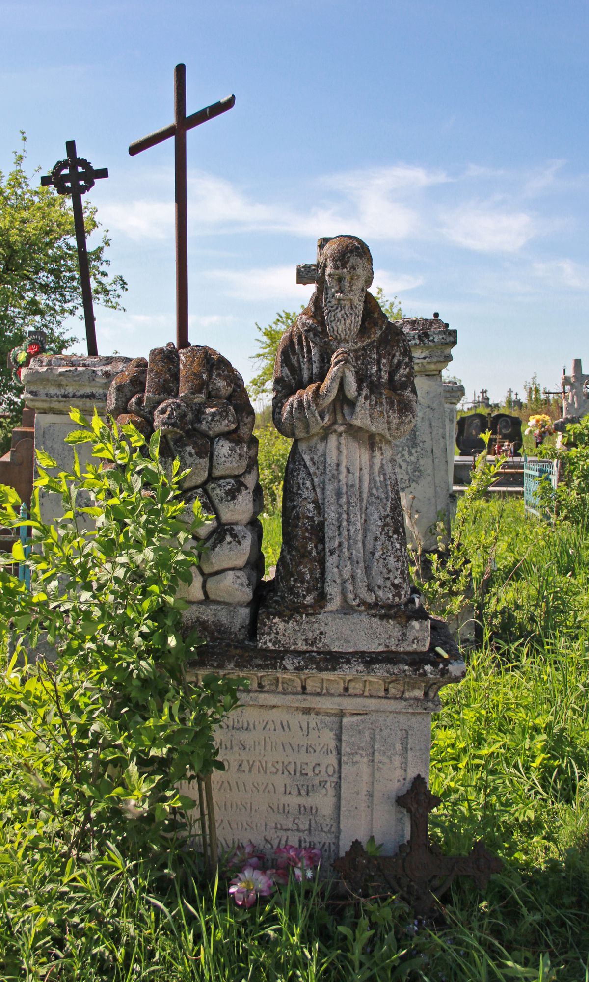 Tombstone of Franciszek Pierożyński, cemetery in Ihrownica