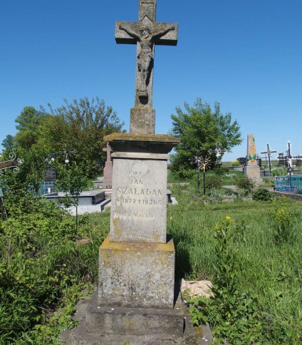 Nagrobek Jana Szałagana, cmentarz w Dołżance