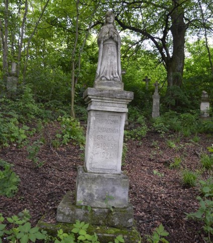 Nagrobek Katarzyny Greli. Cmentarz w Kokutkowcach