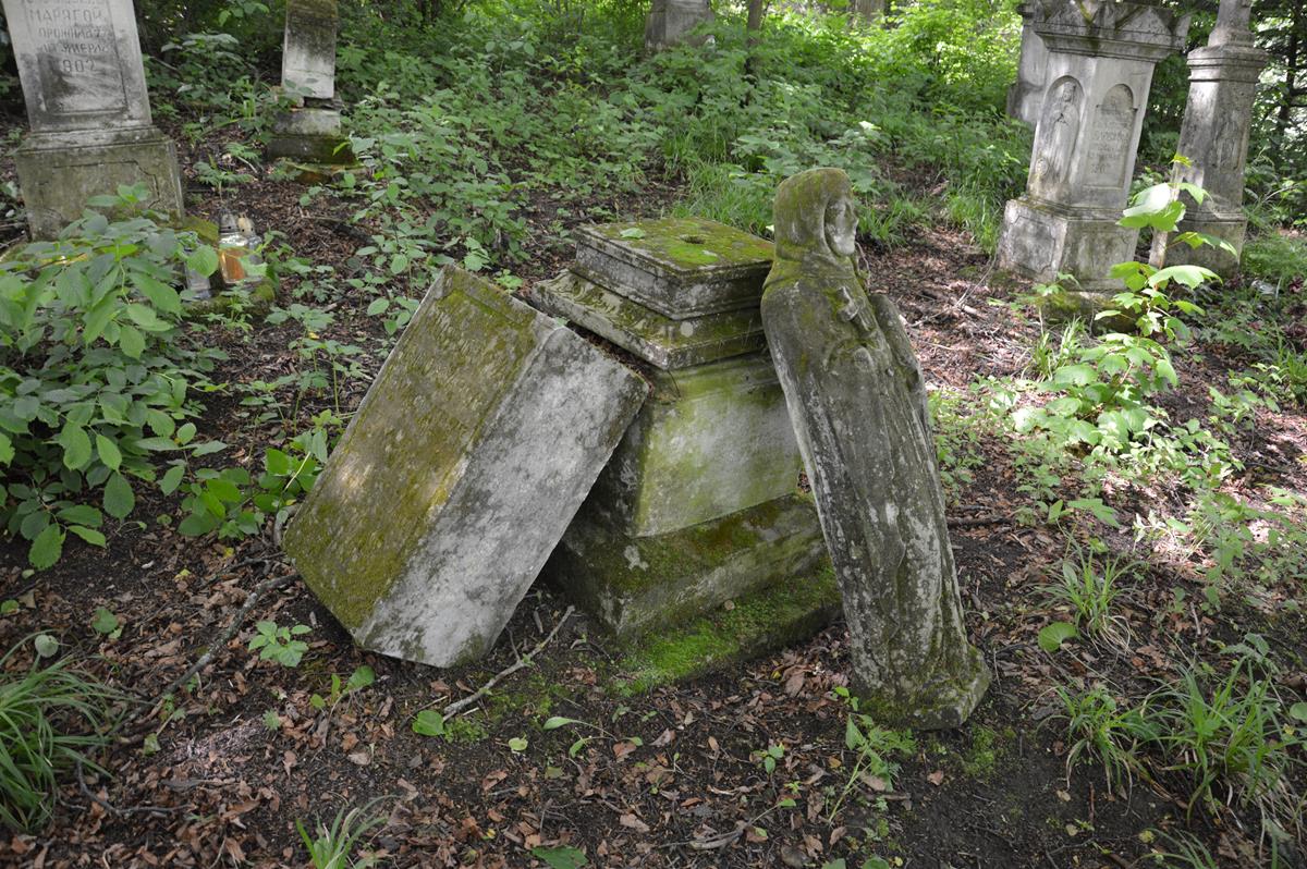 Tombstone of Eudoxja Dudar. Cemetery in Kokutkovce