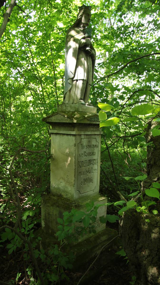 Tombstone of Barbara Koltowska. Cemetery in Kokutkowce