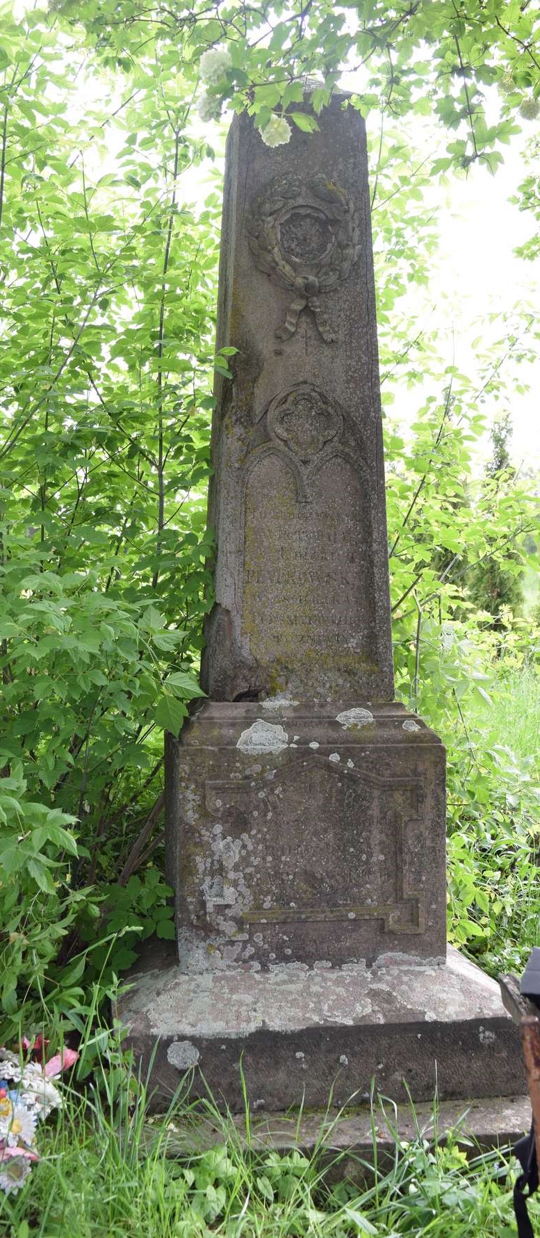 Tombstone of Wiktoria Piatkowska, cemetery in Smykowce