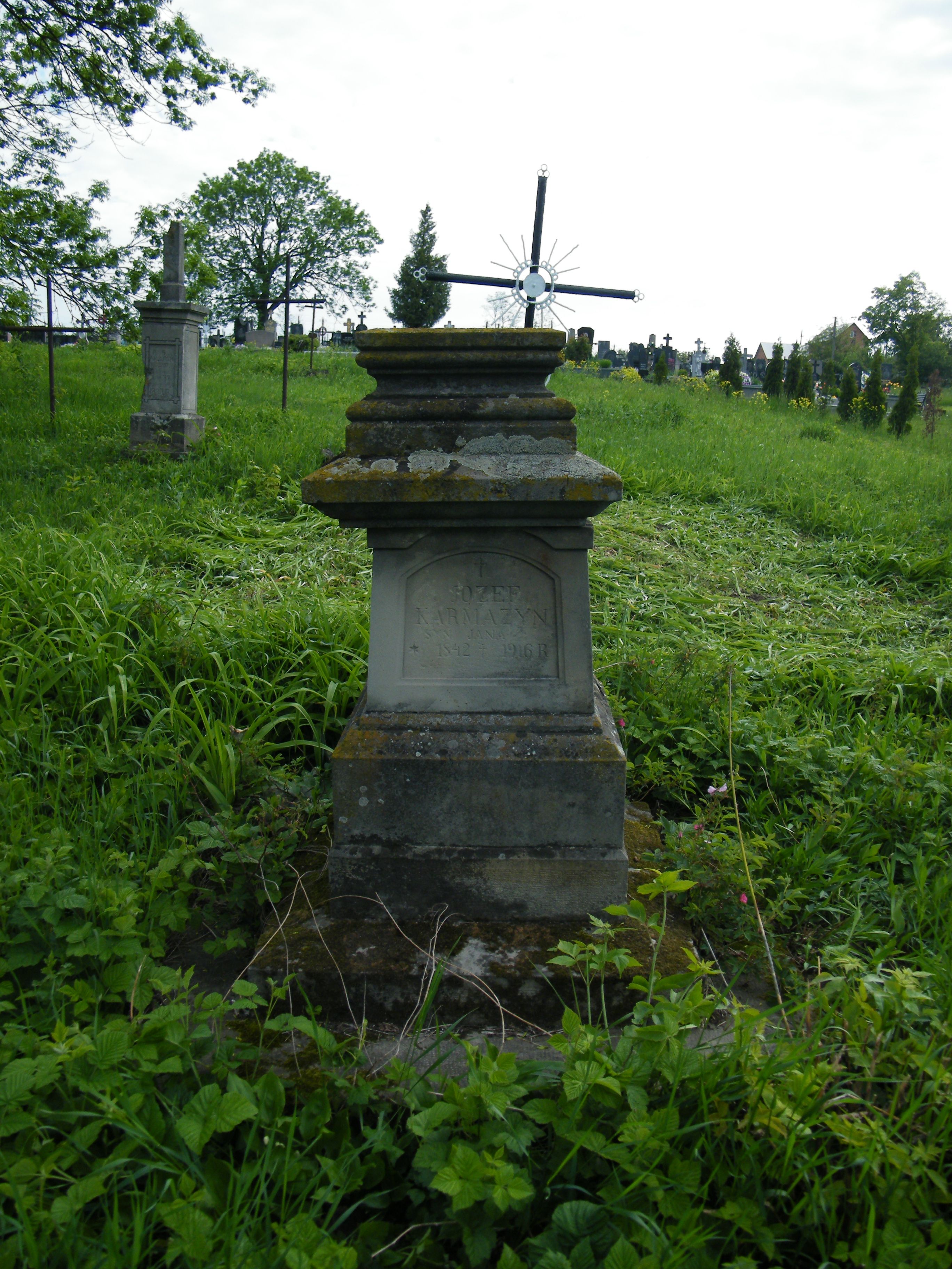 Tombstone of Jozef Karmazin, Smykowce cemetery