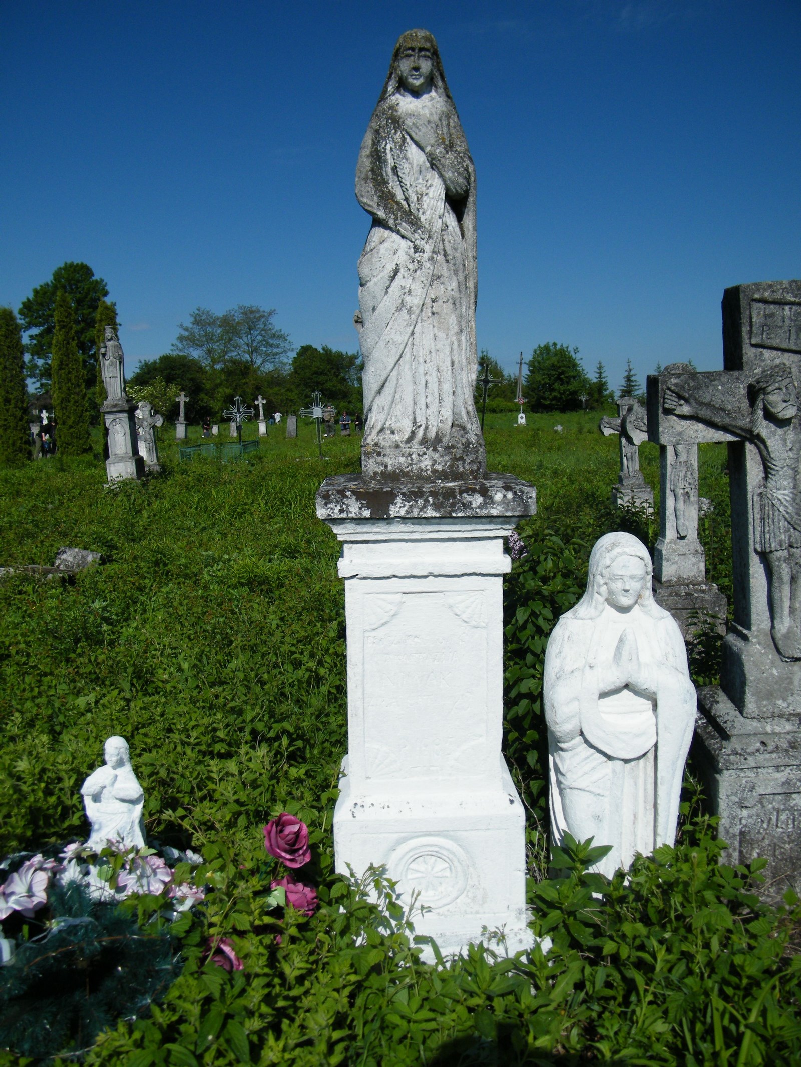 Tombstone of Anastasia Nowak. Cemetery in Cebrów
