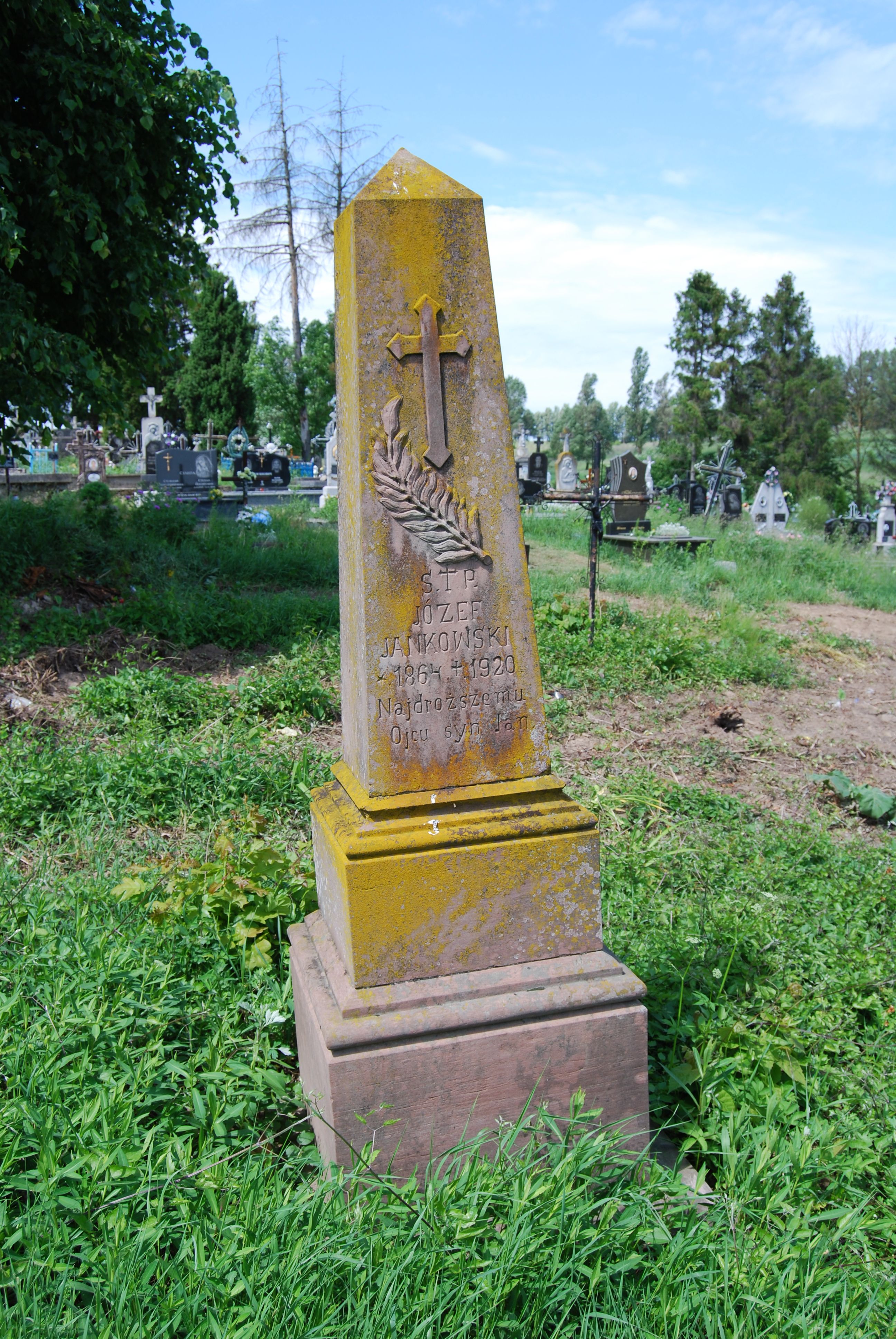 Tombstone of Jozef Jankowski, Skoromochy cemetery