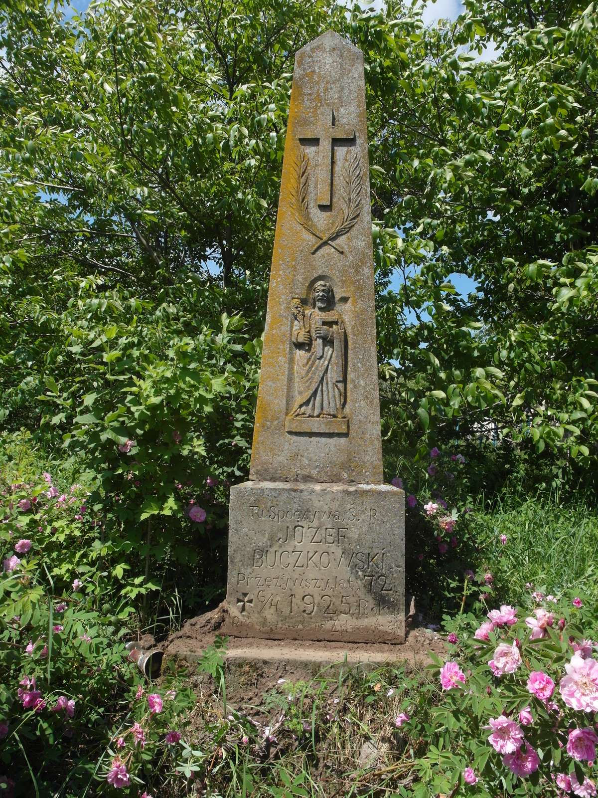 Tombstone of Józef Buczkowski, Skoromochy cemetery
