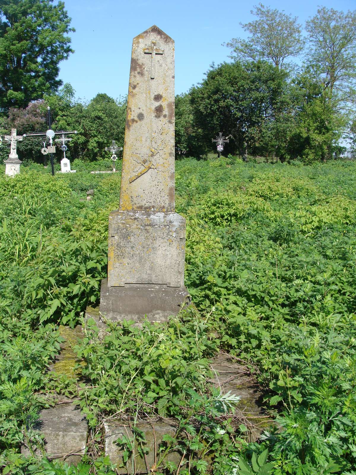 Tombstone of Jozef Leżański, Cebrów cemetery