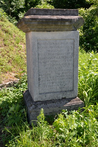 Tombstone of Kunegunda Cherzeńska, cemetery in Borki Wielkie