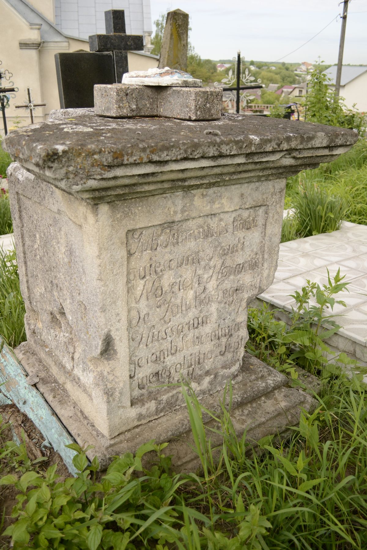 Tombstone of Paulus Waxich Horwath, cemetery in Smykowce
