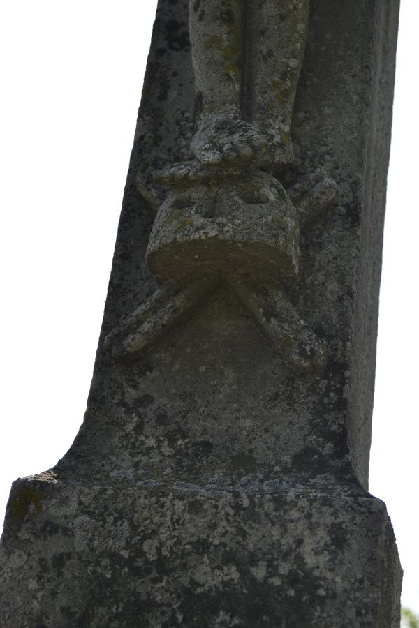 Detal z nagrobka Dominika i Eliasza Marchewków, cmentarz w Czernielowie Ruskim