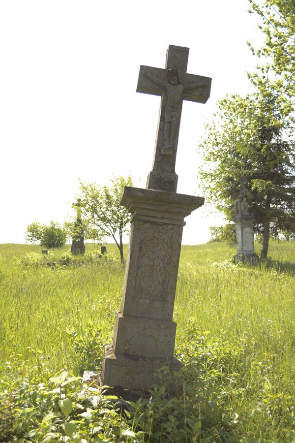 Tombstone of Dominik and Elias Marchewka, cemetery in Chernielovy Ruski