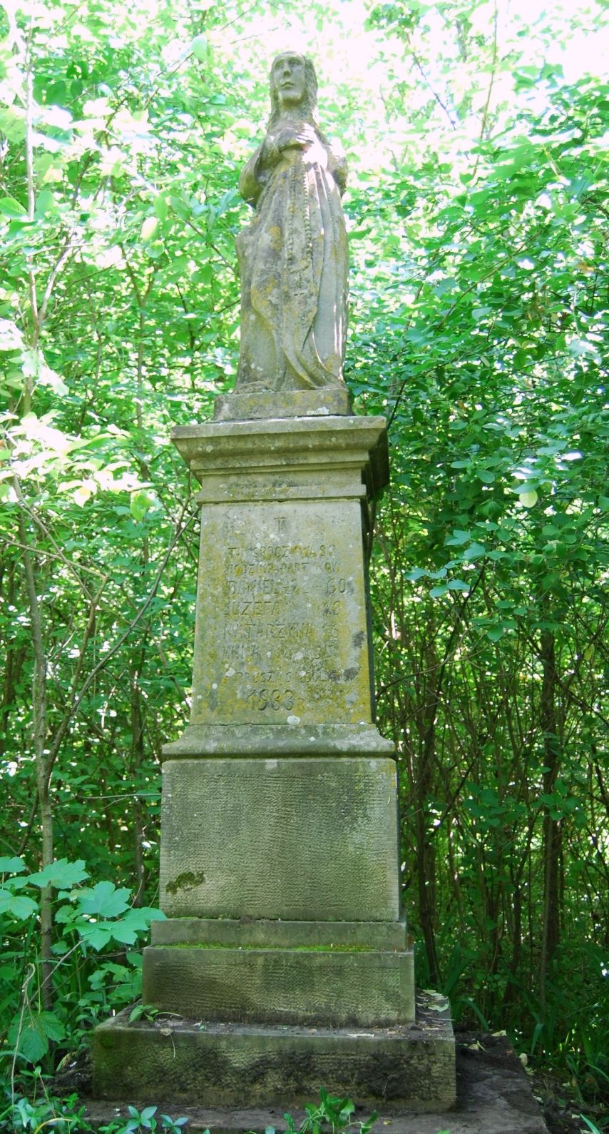 Tombstone of the Patryk family, cemetery in Borki Wielkie
