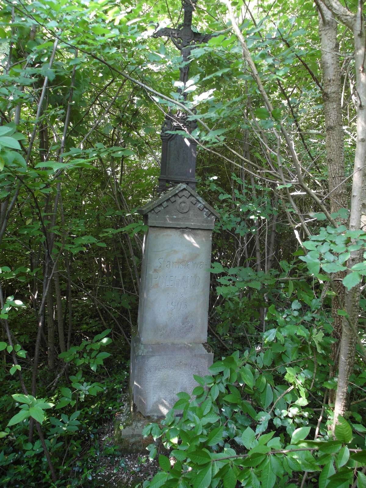 Tombstone of Stanislava Polehajło, cemetery in Bucniowie