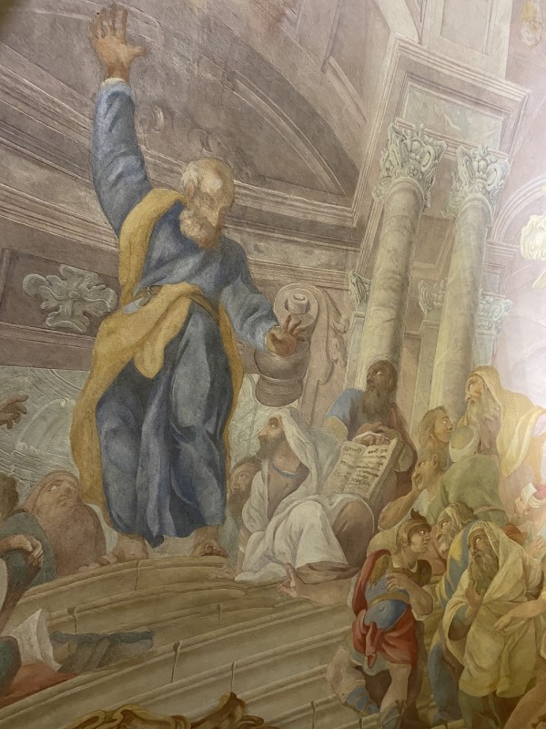 Frescoes in the Garrison Church of Saints Peter and Paul in Lviv