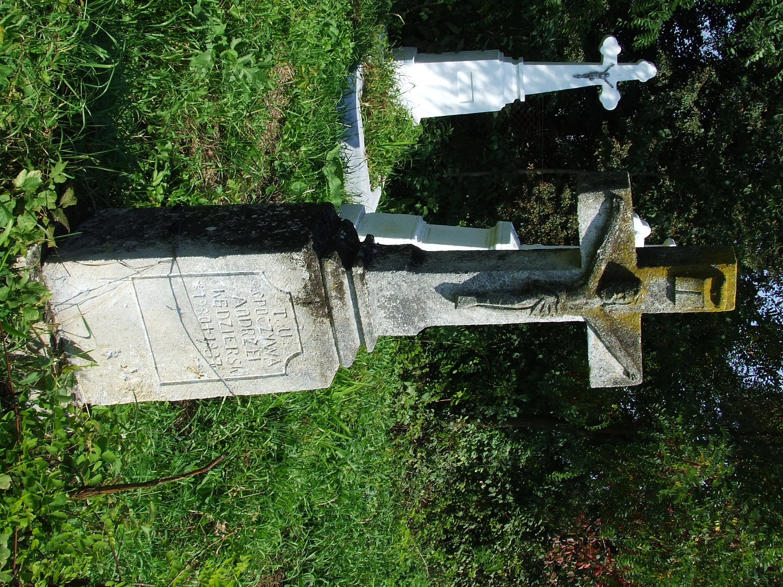 Nagrobek Andrzeja Kędzierskiego, cmentarz w Baryszu, stan z 2006 r.