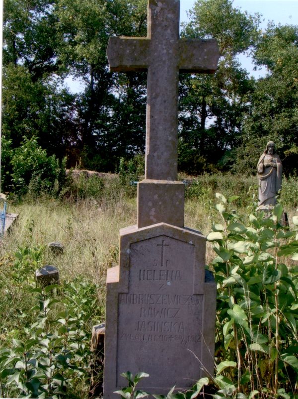 Gravestone of Helena Rawicz Jasinska, Strusov Cemetery